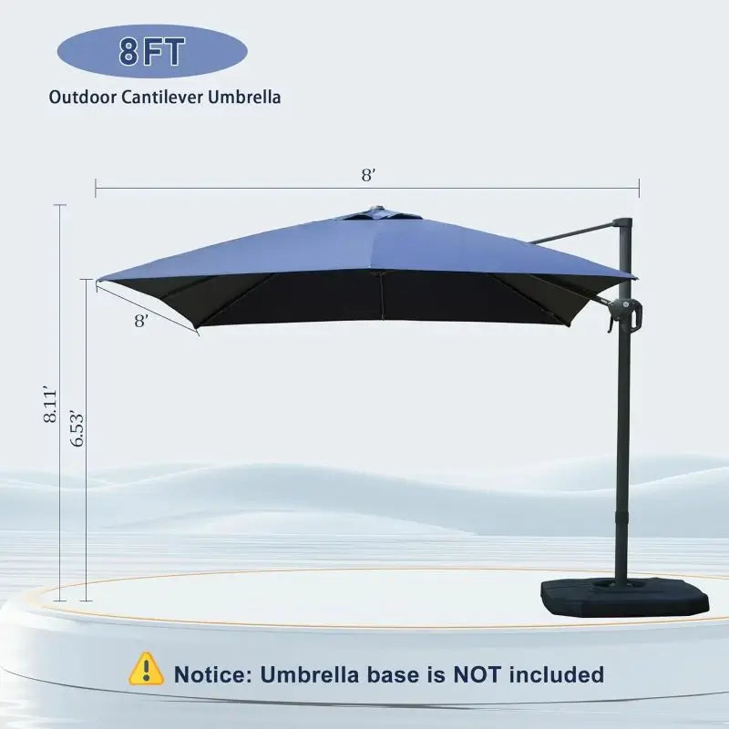 domi cantilever umbrella #size_8'x8'