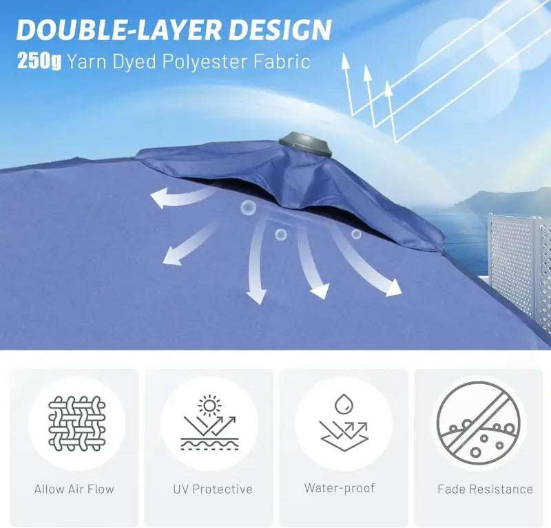 domi cantilever umbrella #size_8'x8'