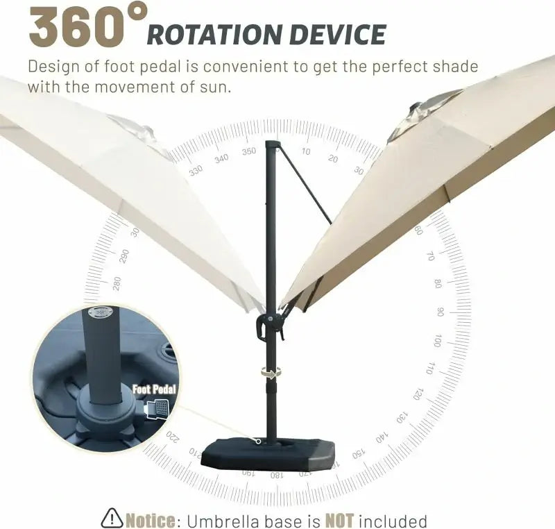 domi cantilever umbrella #size_8'x8'