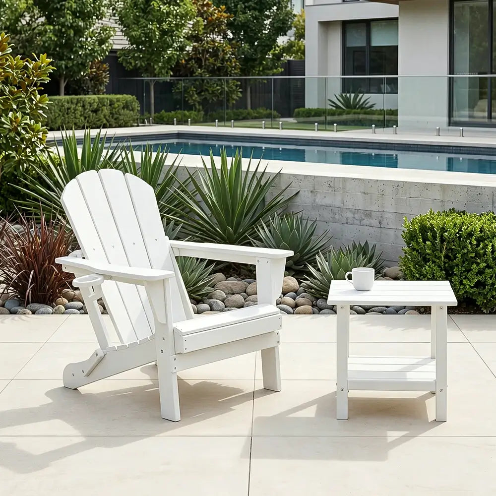 Domi Outdoor Living Adirondack Chairs#color_white