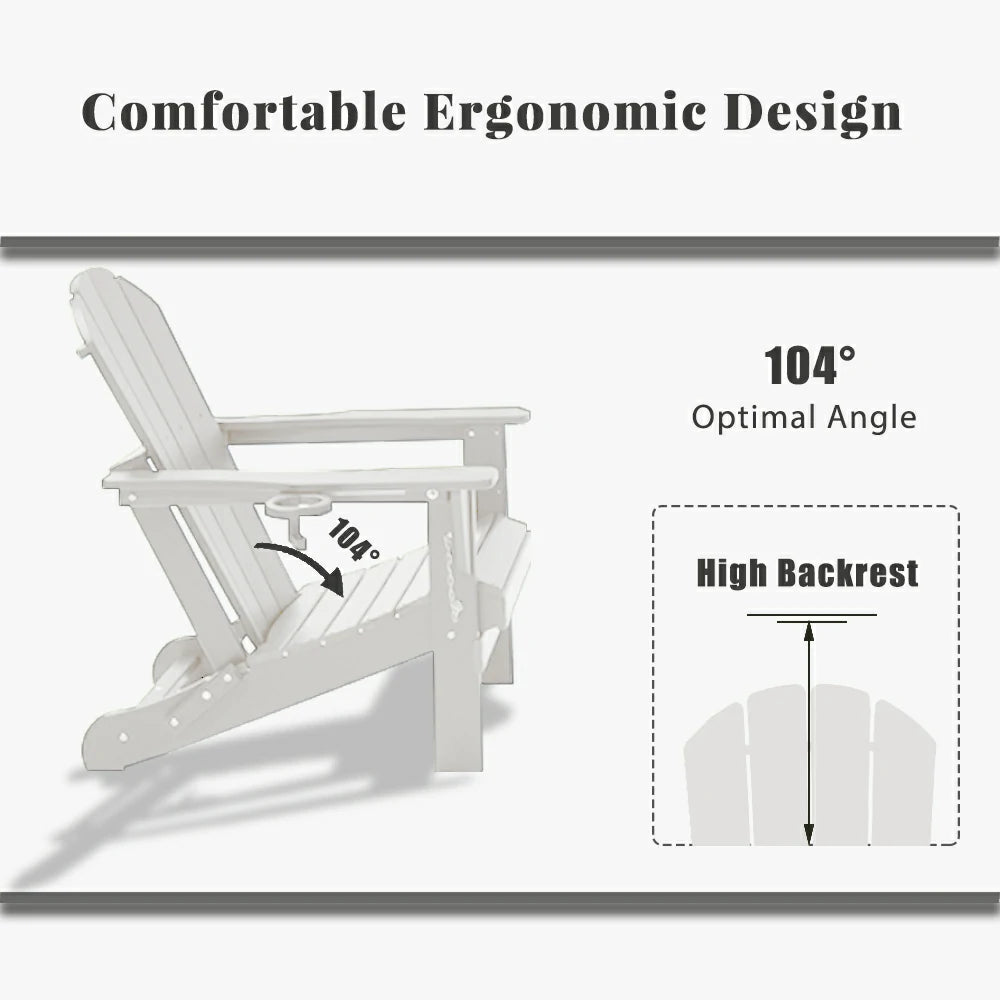 Domi Outdoor Living Adirondack Chairs#color_white