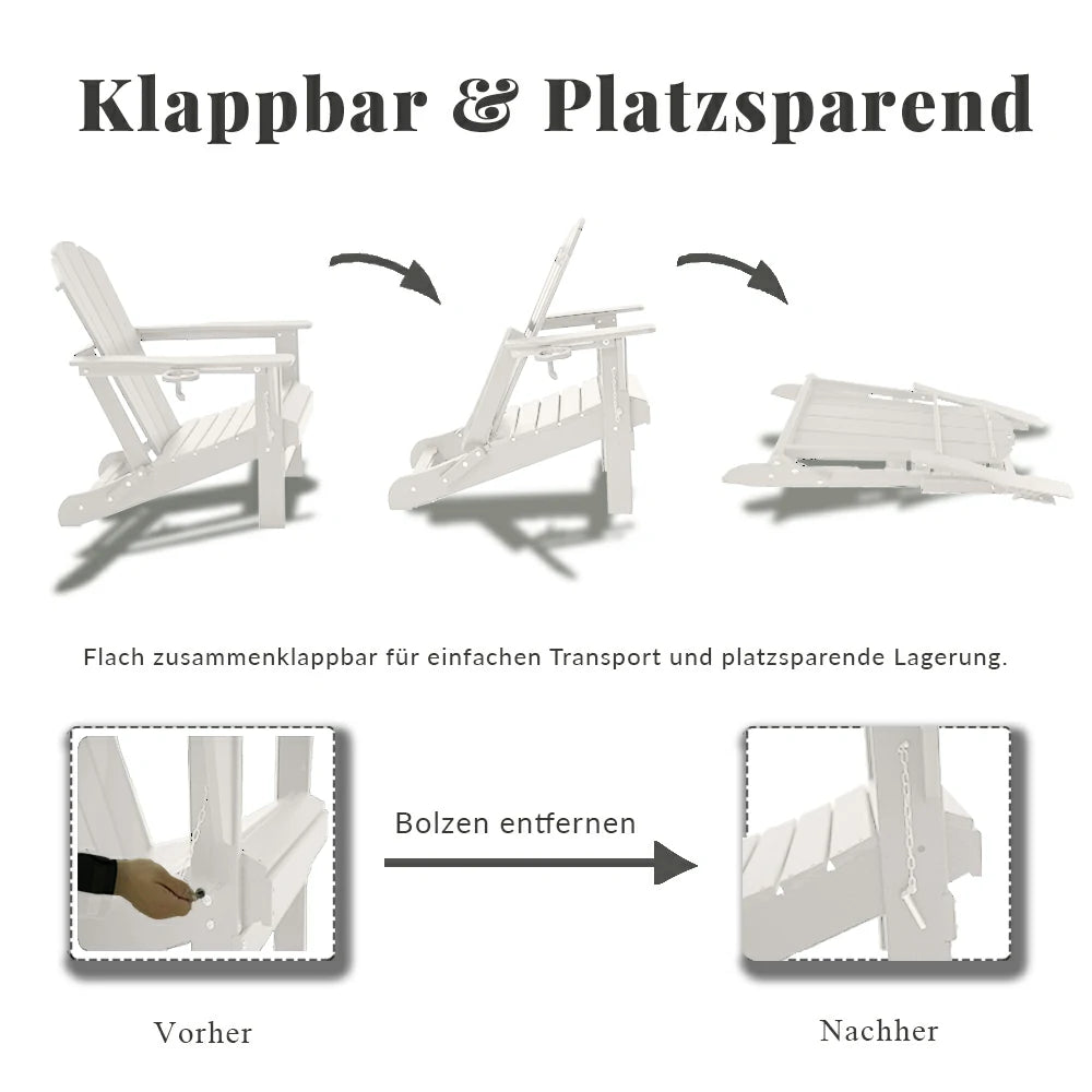 Domi Outdoor Living Adirondack Chairs#color_white