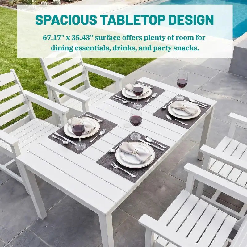 HDPE Barstools and Table Set#color_white