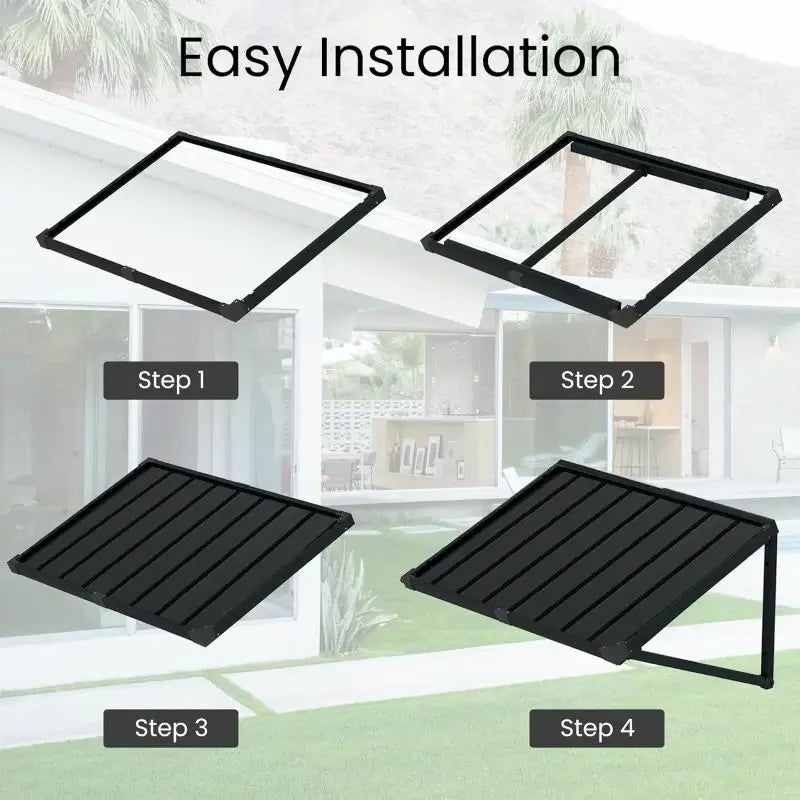 Metal Window Awnings#size_40.94" W x 24.2" D x 18.98" H