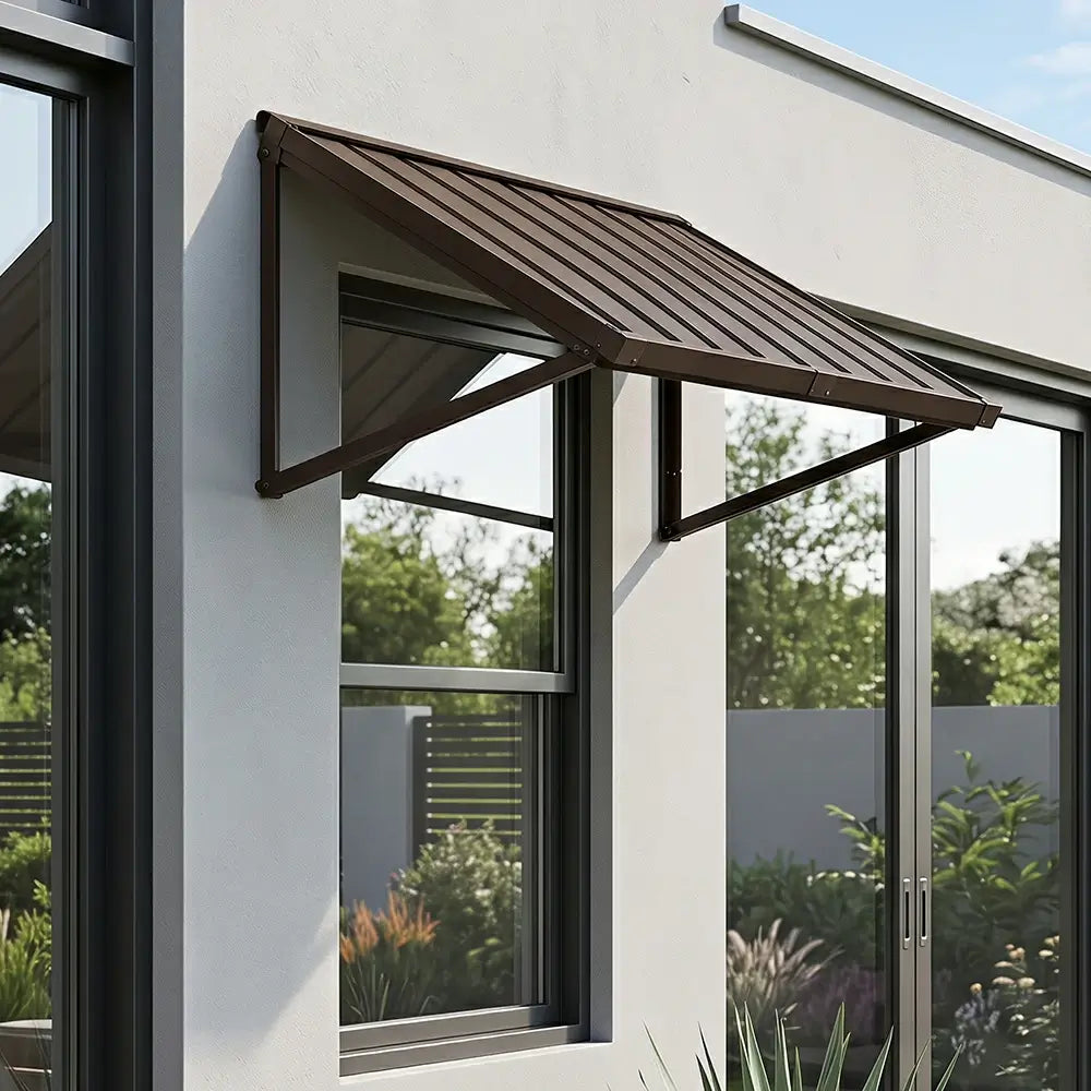 Metal Window Awnings#size_40.94" W x 36" D x 22.91" H