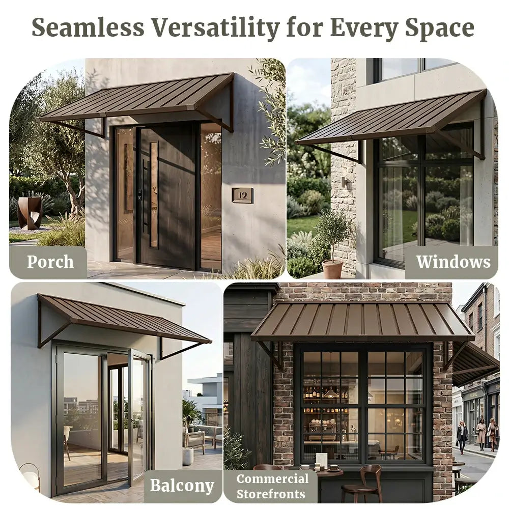 Metal Window Awnings#size_60.63" W x 36" D x 22.87" H