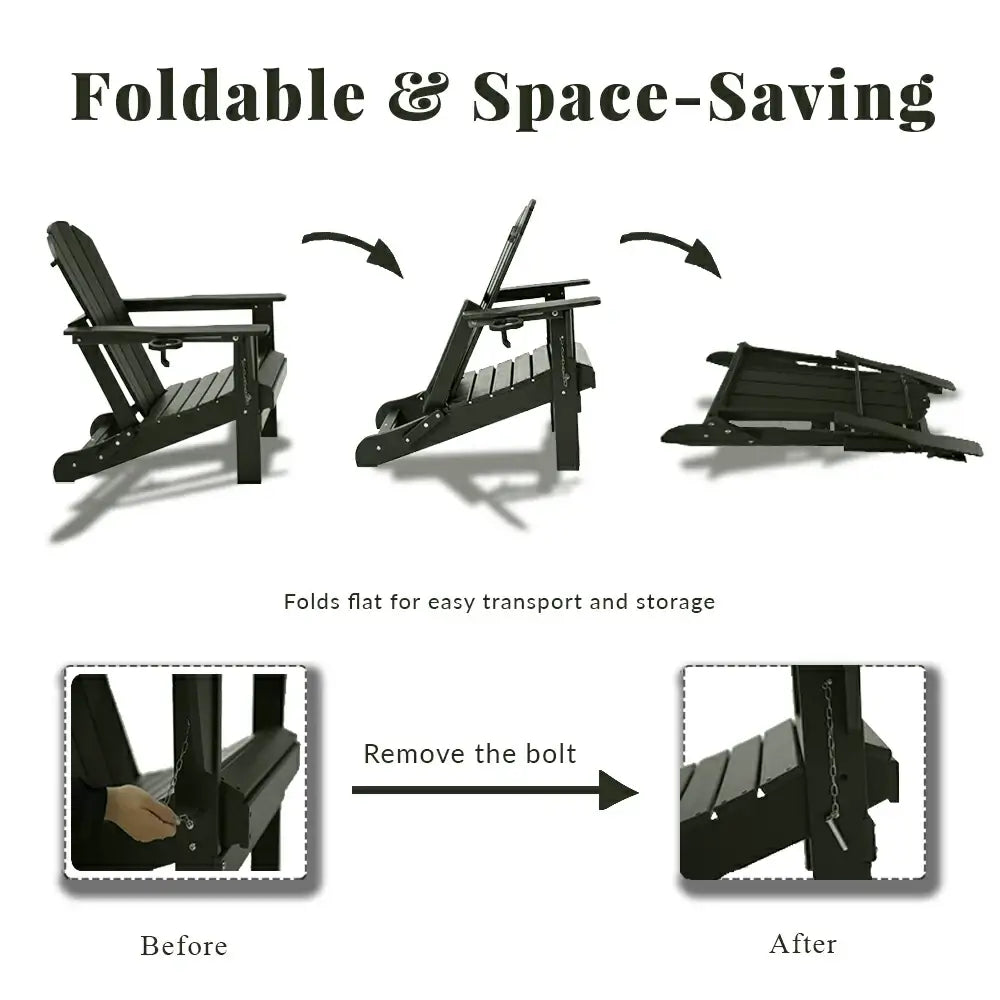 Domi Outdoor Living Adirondack Chairs#color_gray