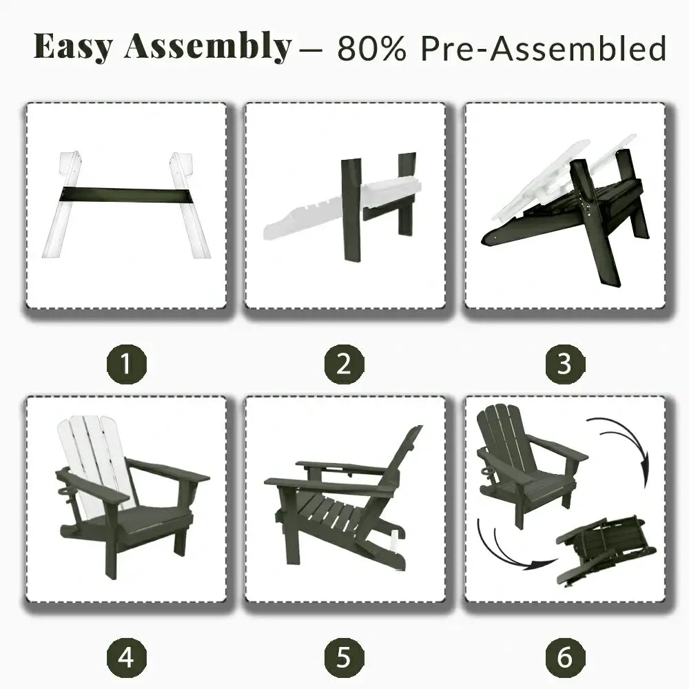 Domi Outdoor Living Adirondack Chairs#color_gray