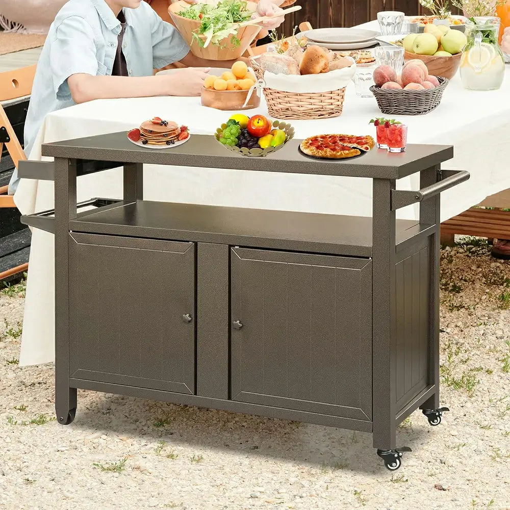 Domi grill cart #size_X-Large(4 Wheels)