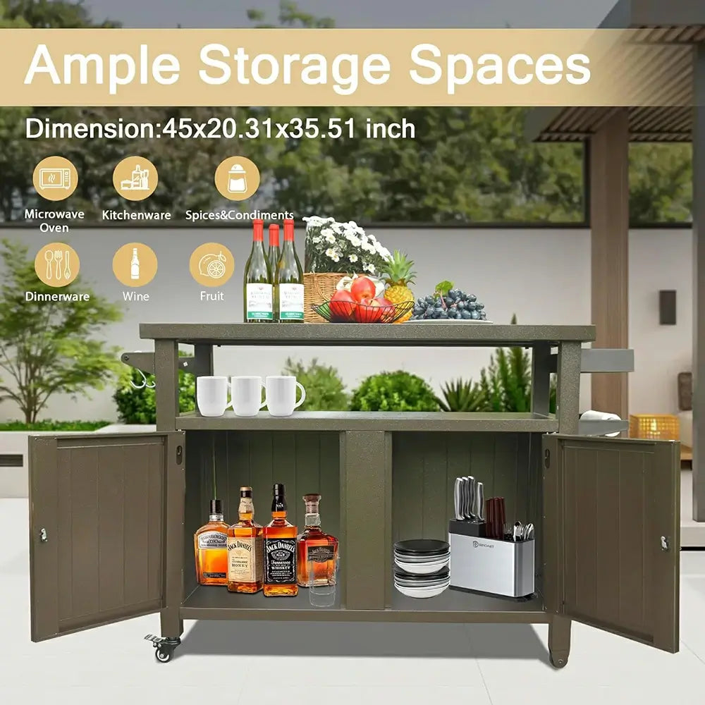 Domi grill cart #size_X-Large(4 Wheels)