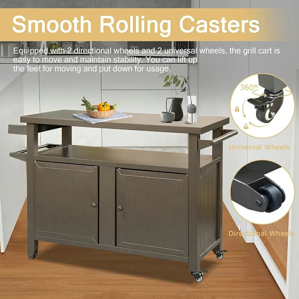Domi grill cart #size_X-Large(4 Wheels)
