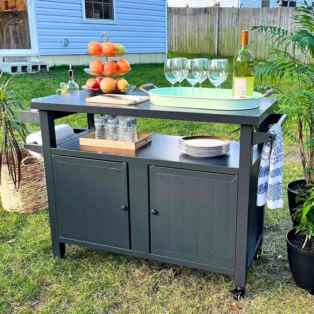 Domi grill cart #size_X-Large(4 Wheels)