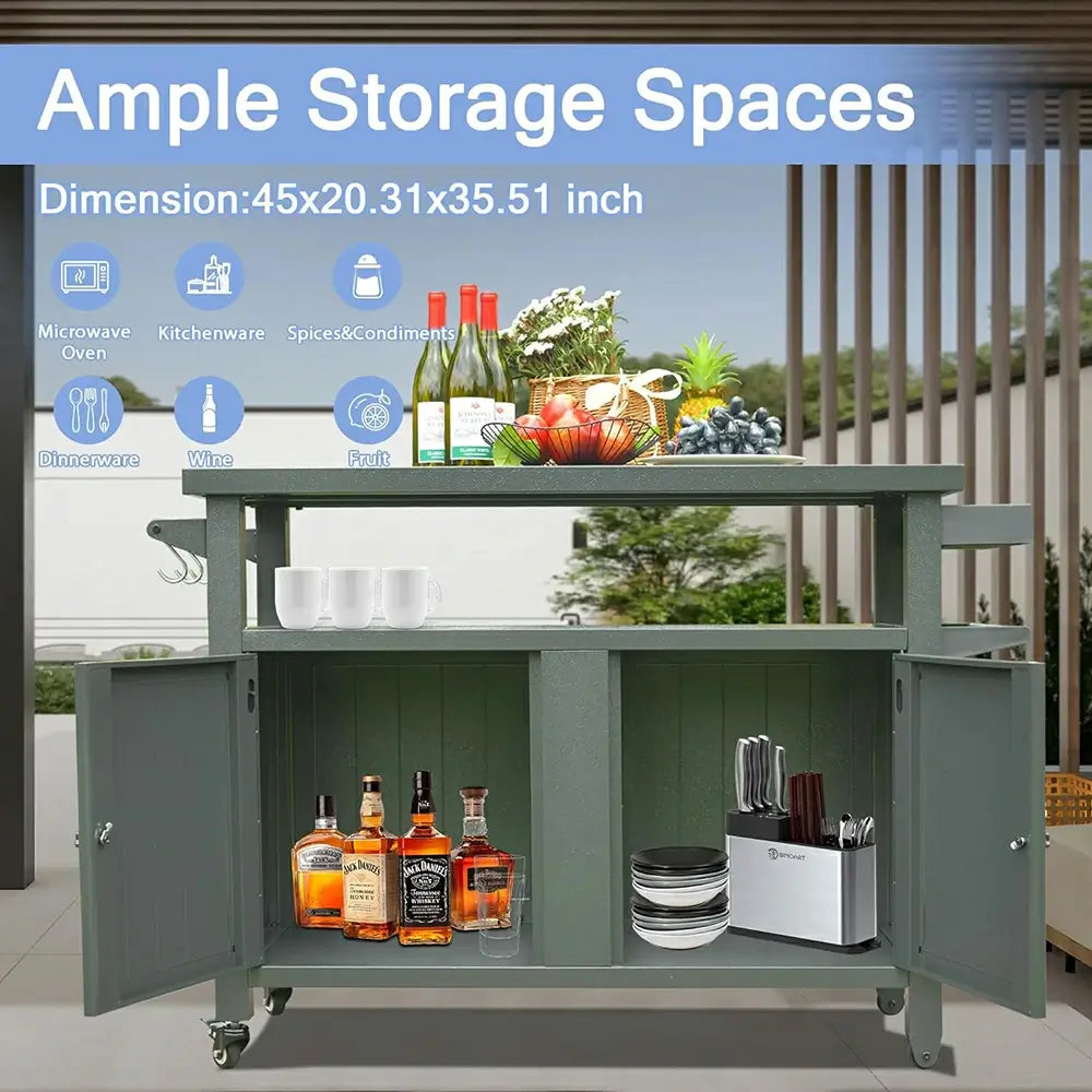 Domi grill cart #size_X-Large(4 Wheels)