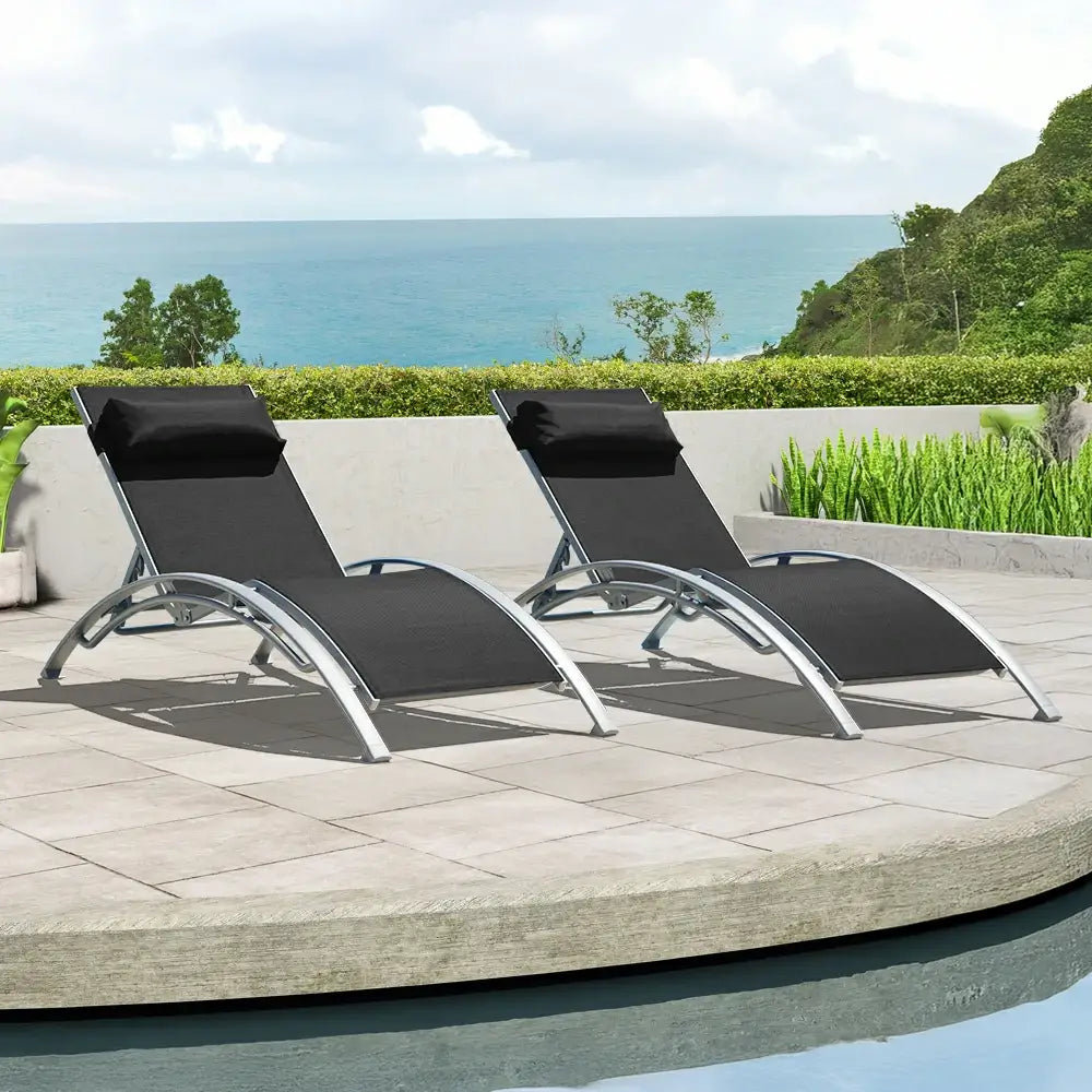 Domi Outdoor Living Lounge Chair#color_dark gray