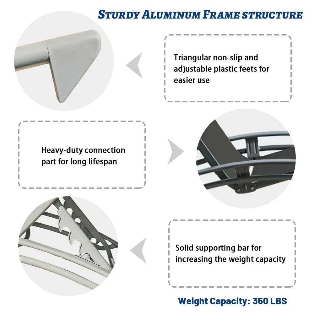 Domi Outdoor Living Lounge Chair#color_dark gray