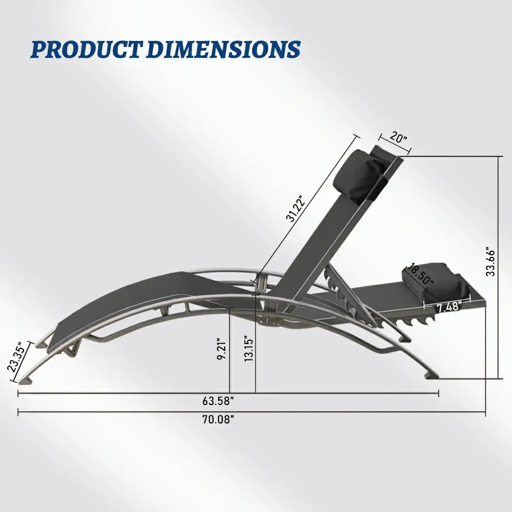 Domi Outdoor Living Lounge Chair#color_dark gray