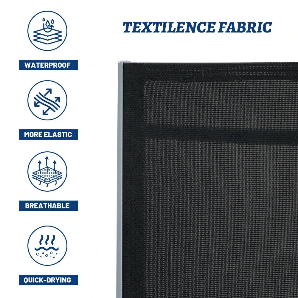 Domi Outdoor Living Lounge Chair#color_dark gray