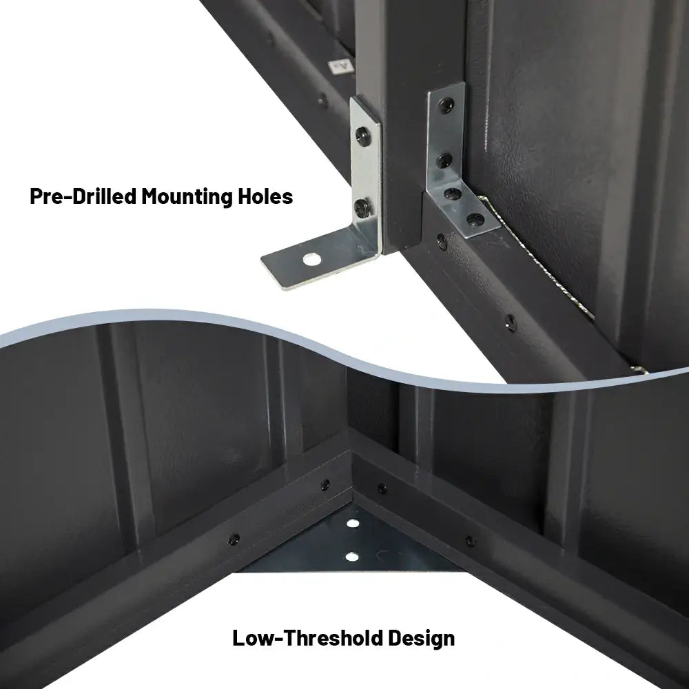 Domi Outdoor Living metal garage storage shed#size_12'x20'