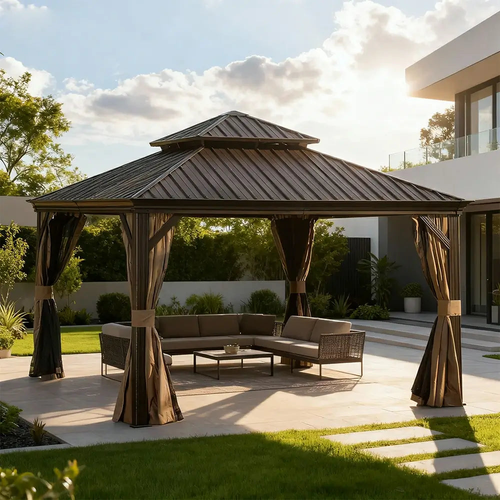 Domi outdoor living Hardtop gazebo#size_13'x13'