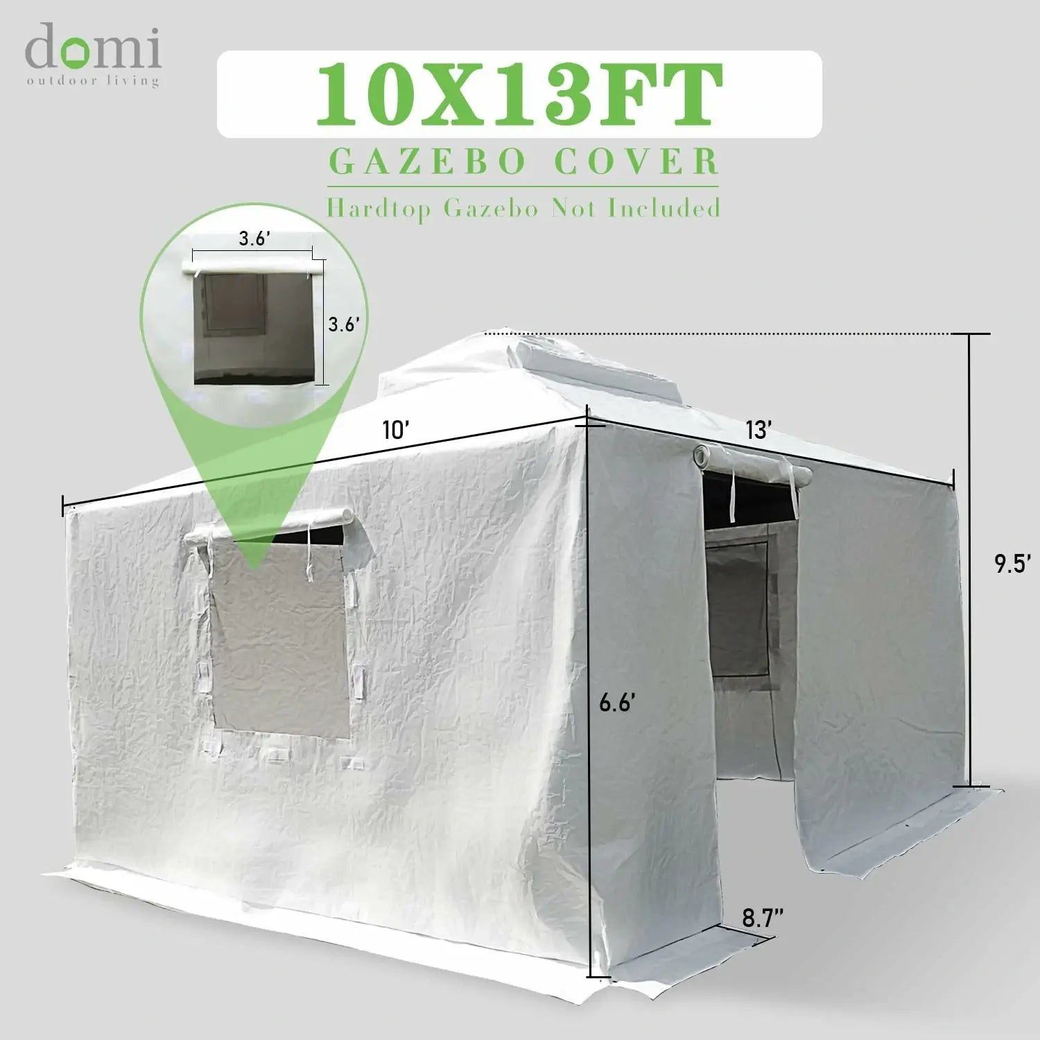 hardtop gazebo#size_10'x13'