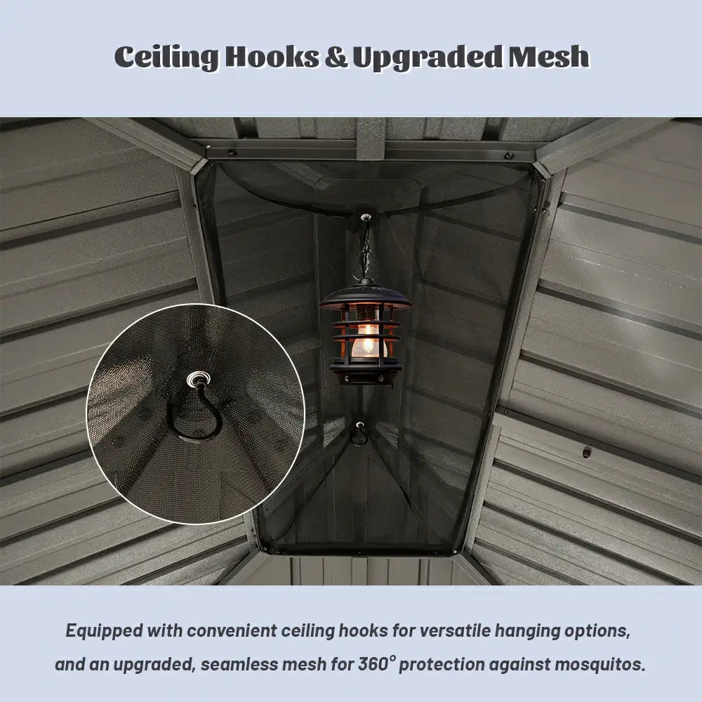 Domi outdoor living Hardtop gazebo#size_13'x15'