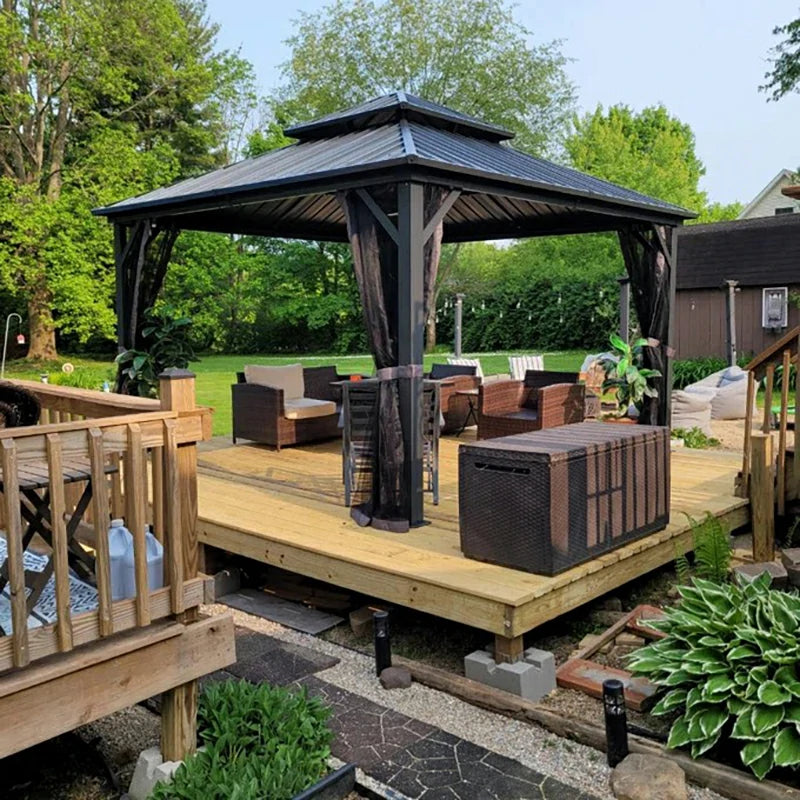 Domi outdoor living Hardtop gazebo#size_12'x12'