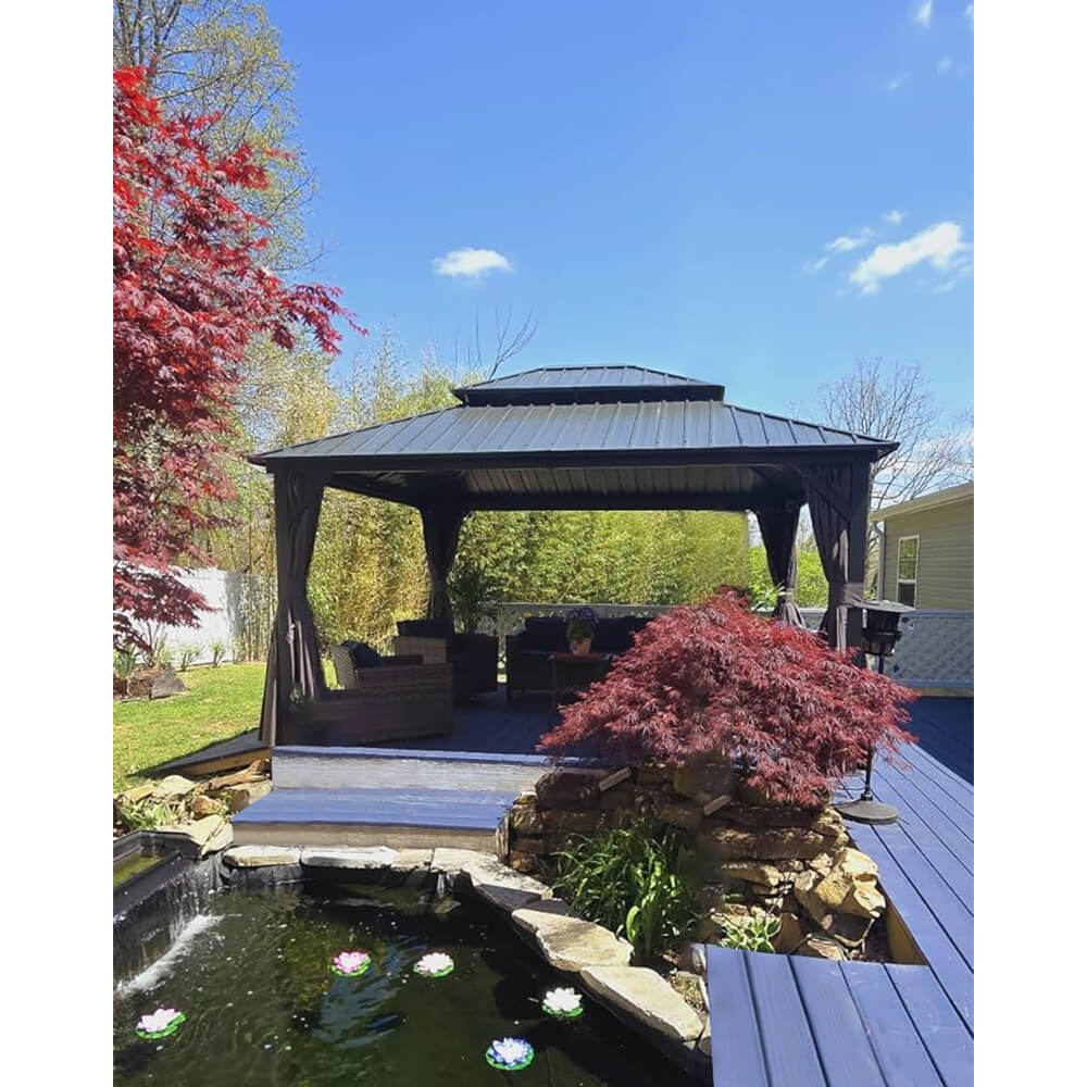 Domi outdoor living Hardtop gazebo#size_12'x14'