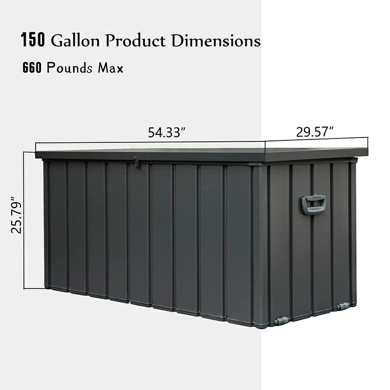 Domi Outdoor Living deck box#capacity_150 gallons