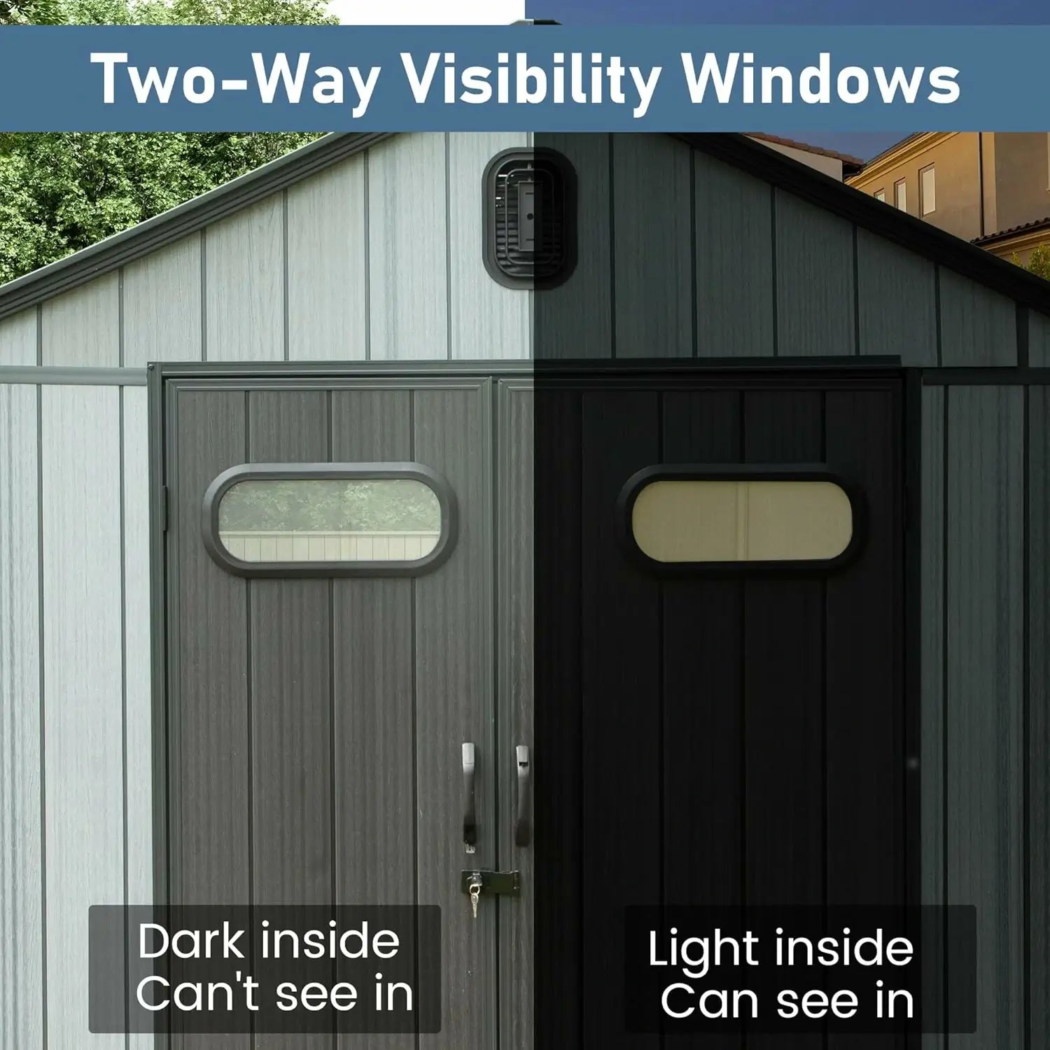 Domi Outdoor Living resin storage shed#size_6x4 FT