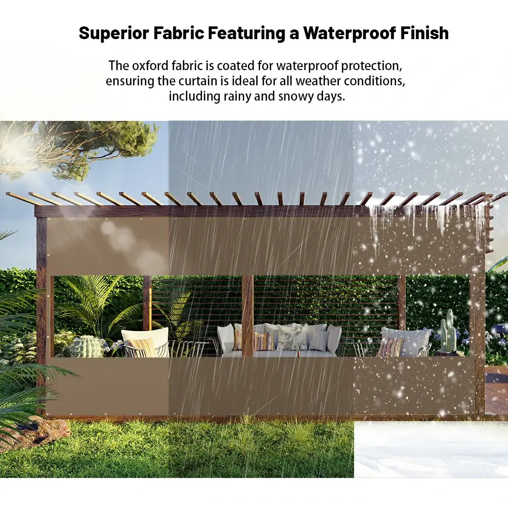 Domi Outdoor Living Outdoor Curtains#Size_10'W×10'H