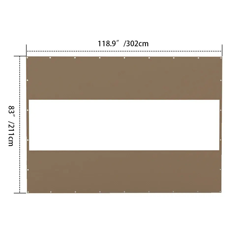 Domi Outdoor Living Outdoor Curtains#Size_10'W×7'H