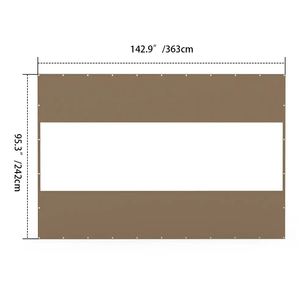 Domi Outdoor Living Outdoor Curtains#Size_12'W×8'H
