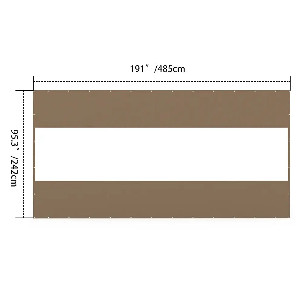 Domi Outdoor Living Outdoor Curtains#Size_16'W×8'H
