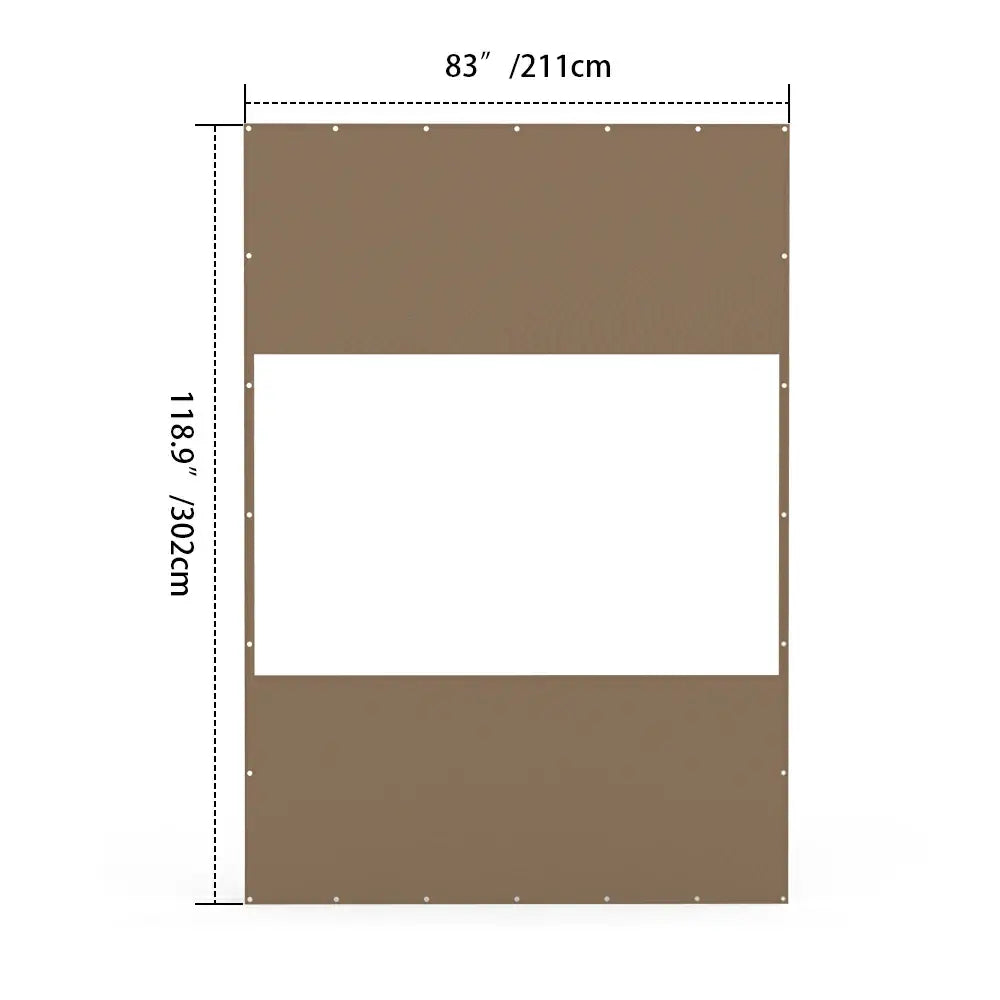 Domi Outdoor Living Outdoor Curtains#Size_7'W×10'H