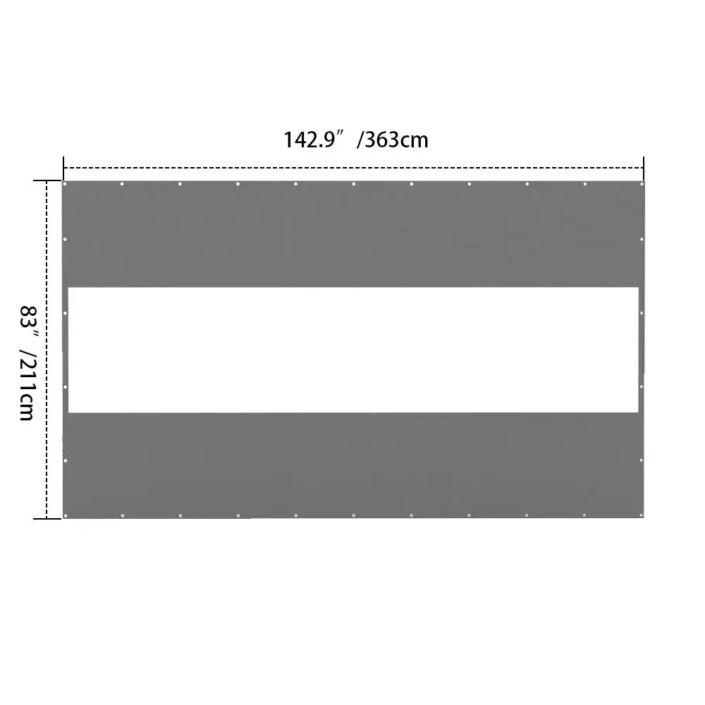 Domi Outdoor Living Outdoor Curtains#Size_12'W×7'H
