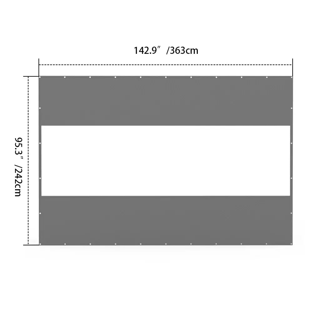 Domi Outdoor Living Outdoor Curtains#Size_12'W×8'H