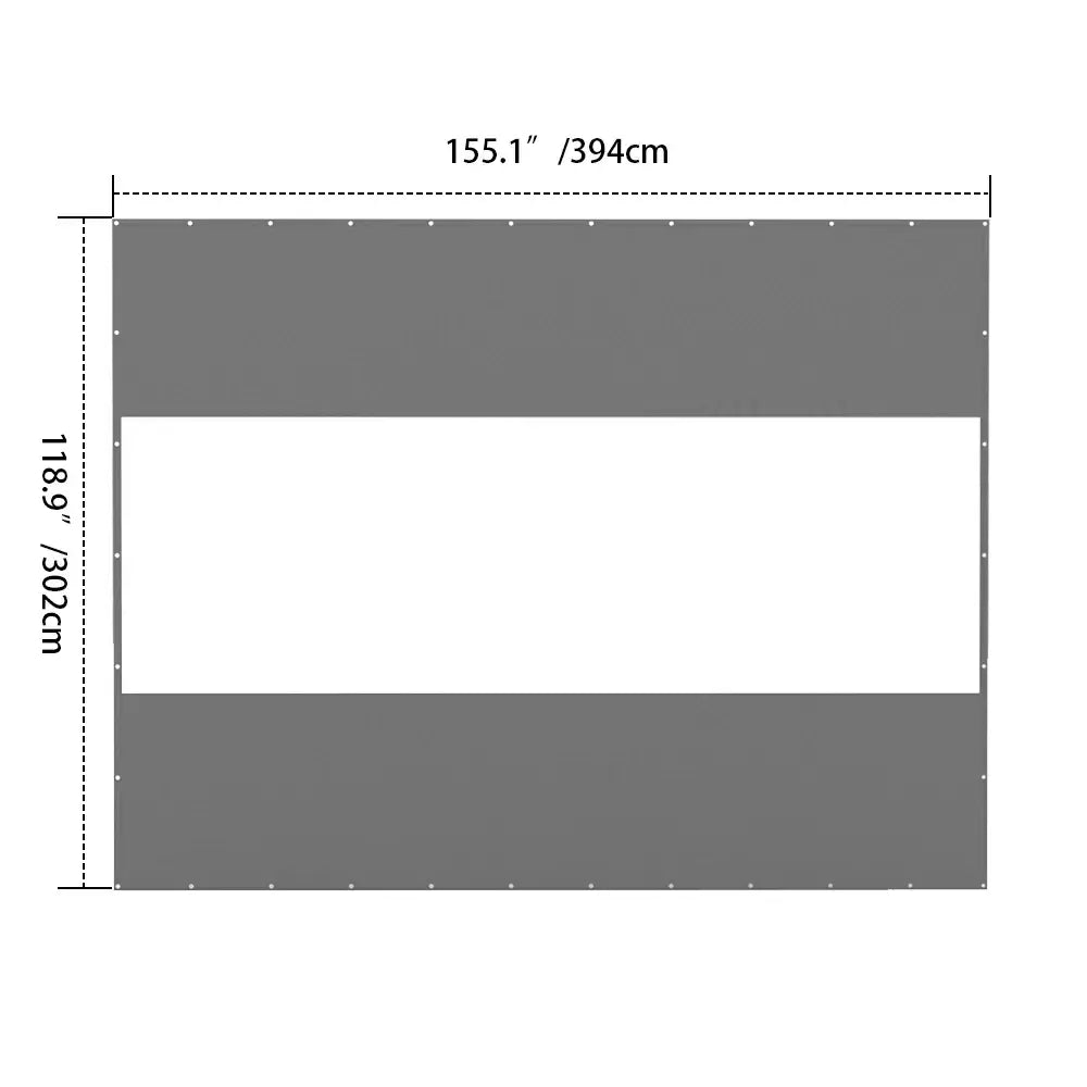 Domi Outdoor Living Outdoor Curtains#Size_13'W×10'H