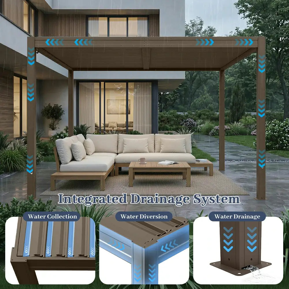 domi louvered pergola#size_10'x16'