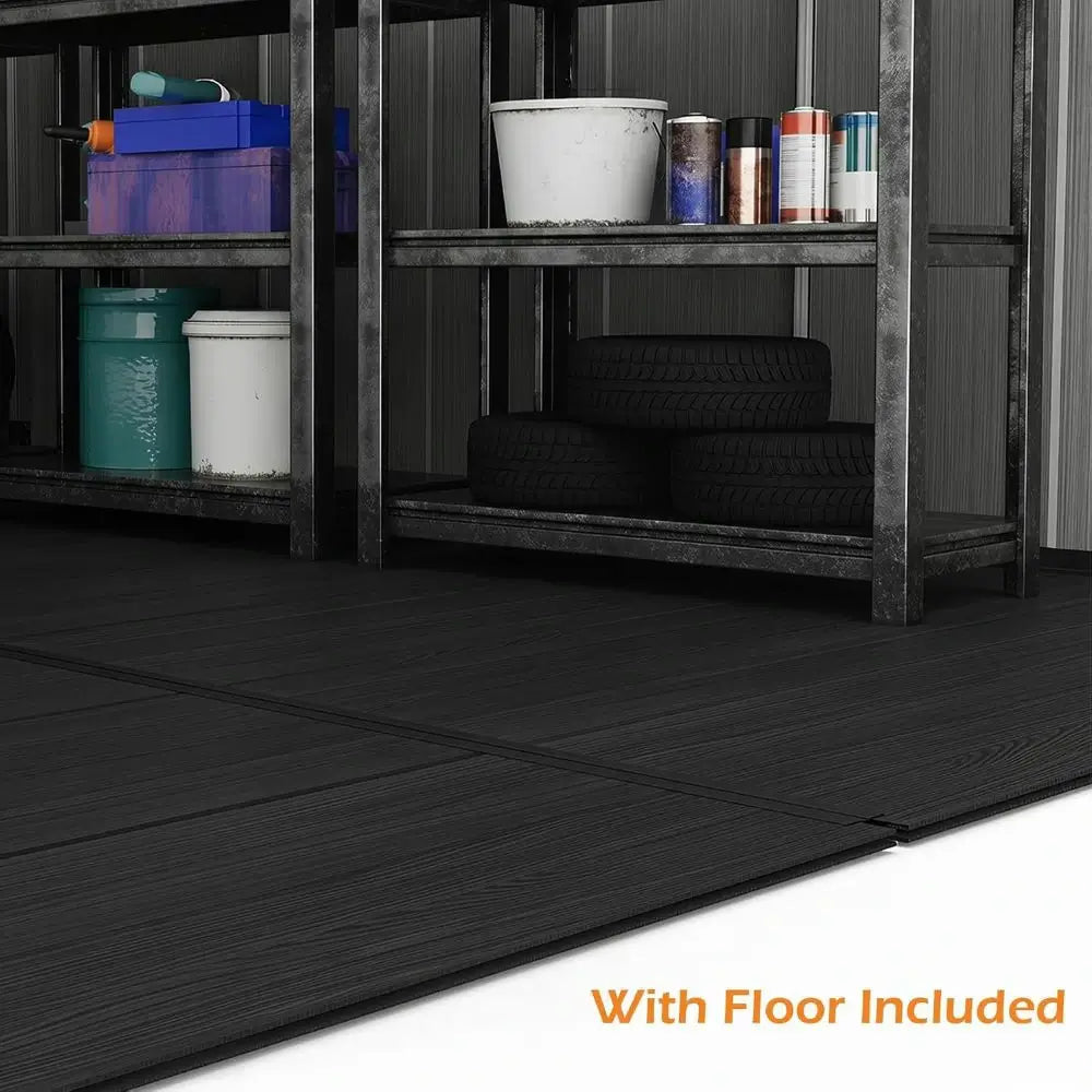Outdoor Resin Storage Shed with Floor