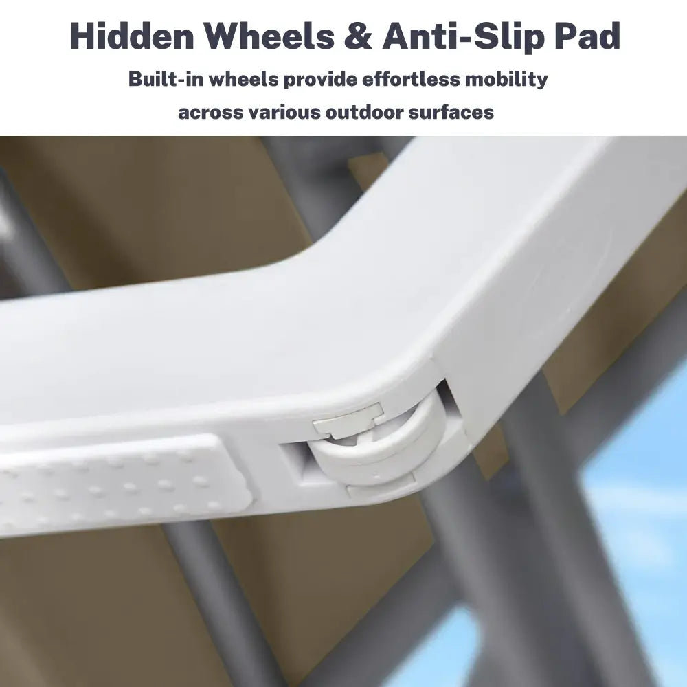 Armless Outdoor Chaise Lounge