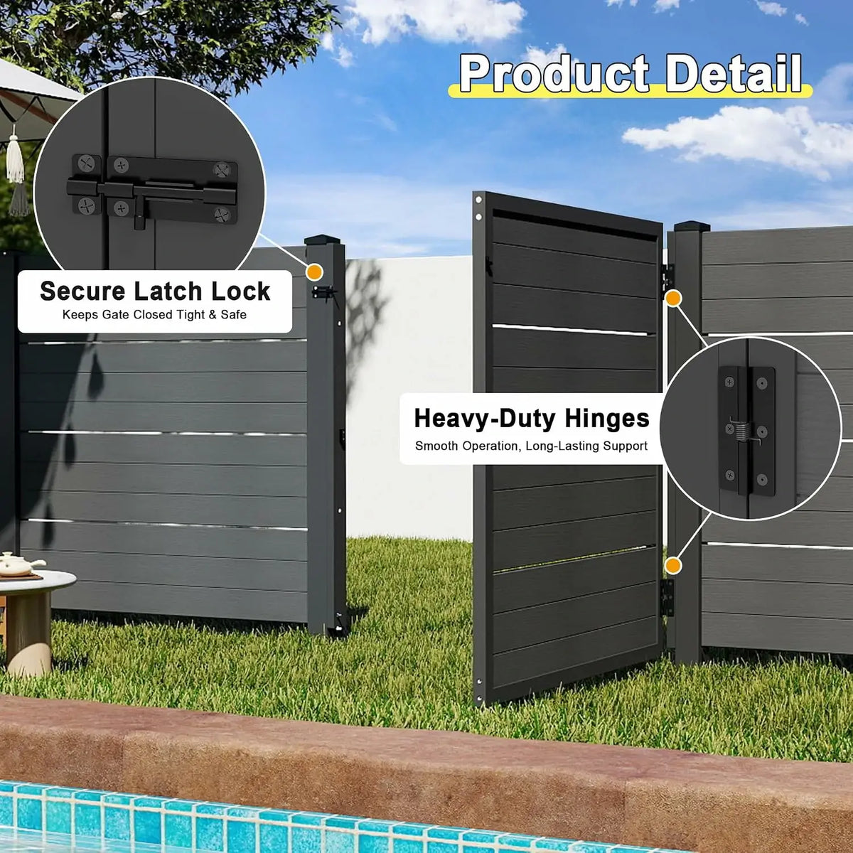 domi hdpe outdoor privacy screen #Color_gray