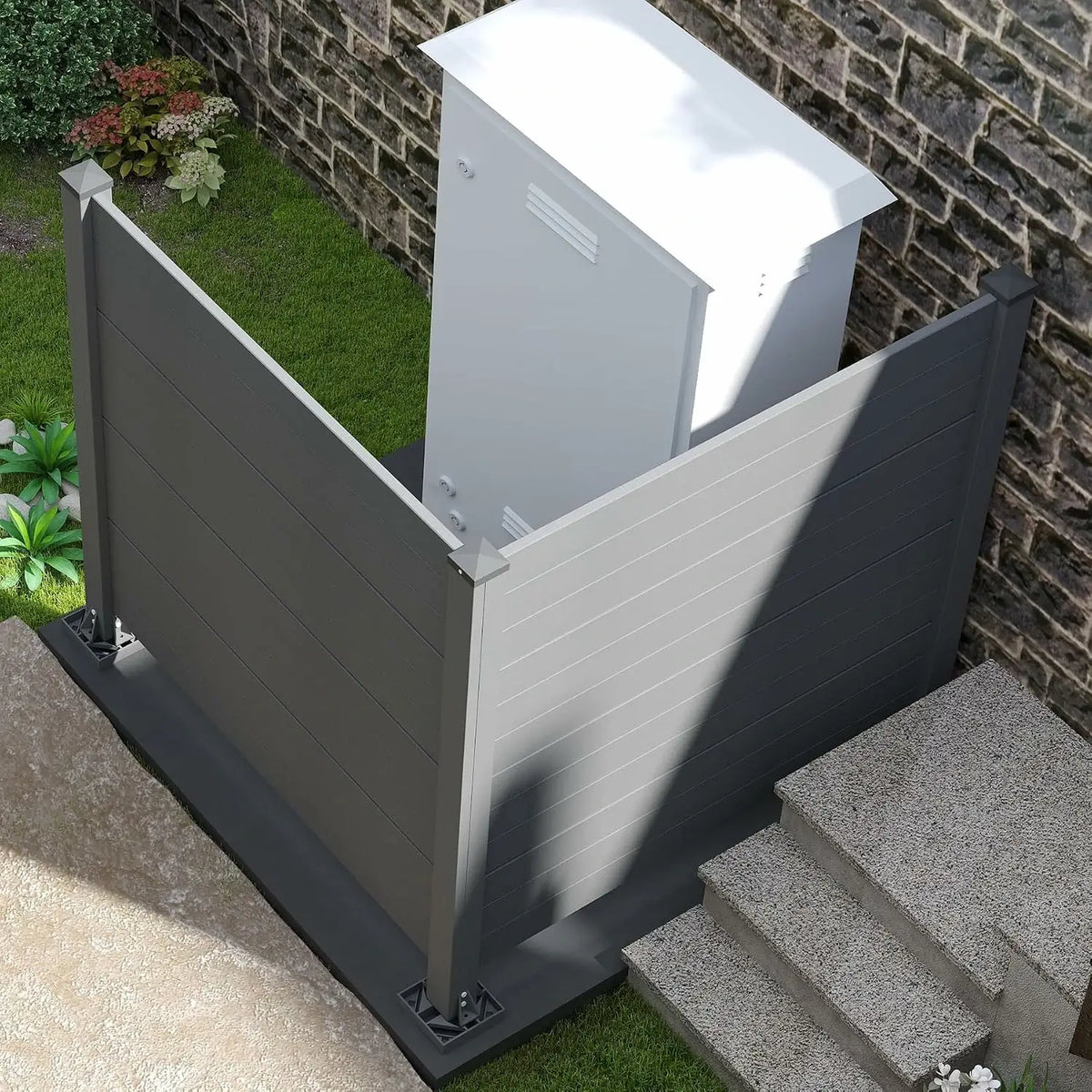 domi hdpe outdoor privacy screen #Color_gray