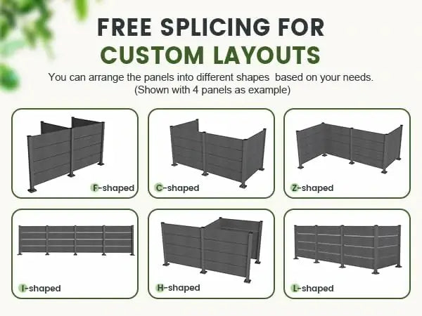 domi hdpe outdoor privacy screen #Color_gray