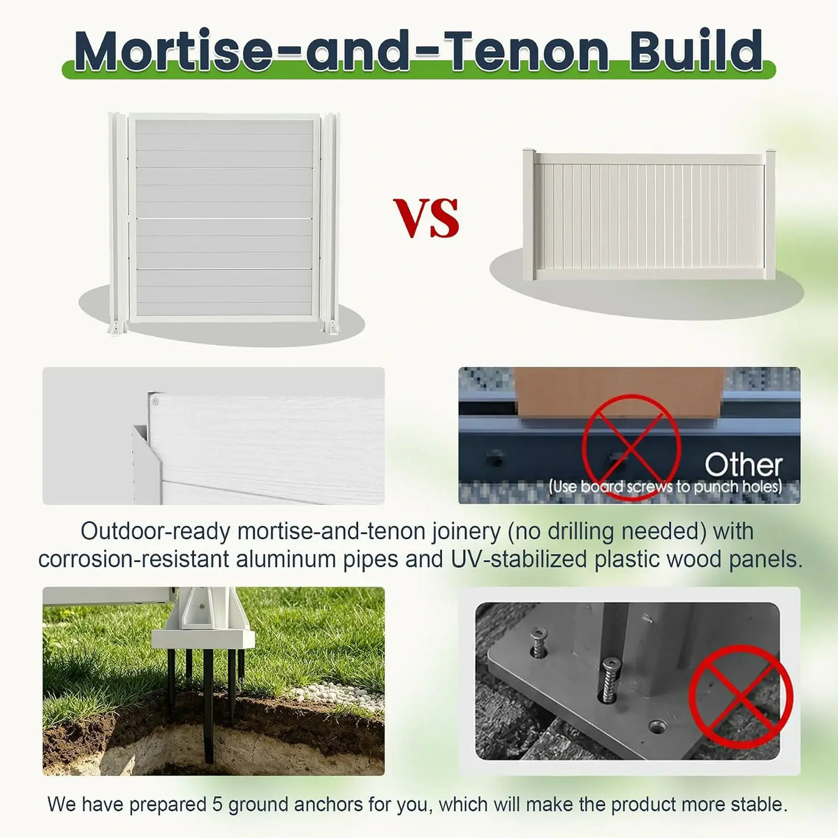 domi hdpe outdoor privacy screen #Color_white