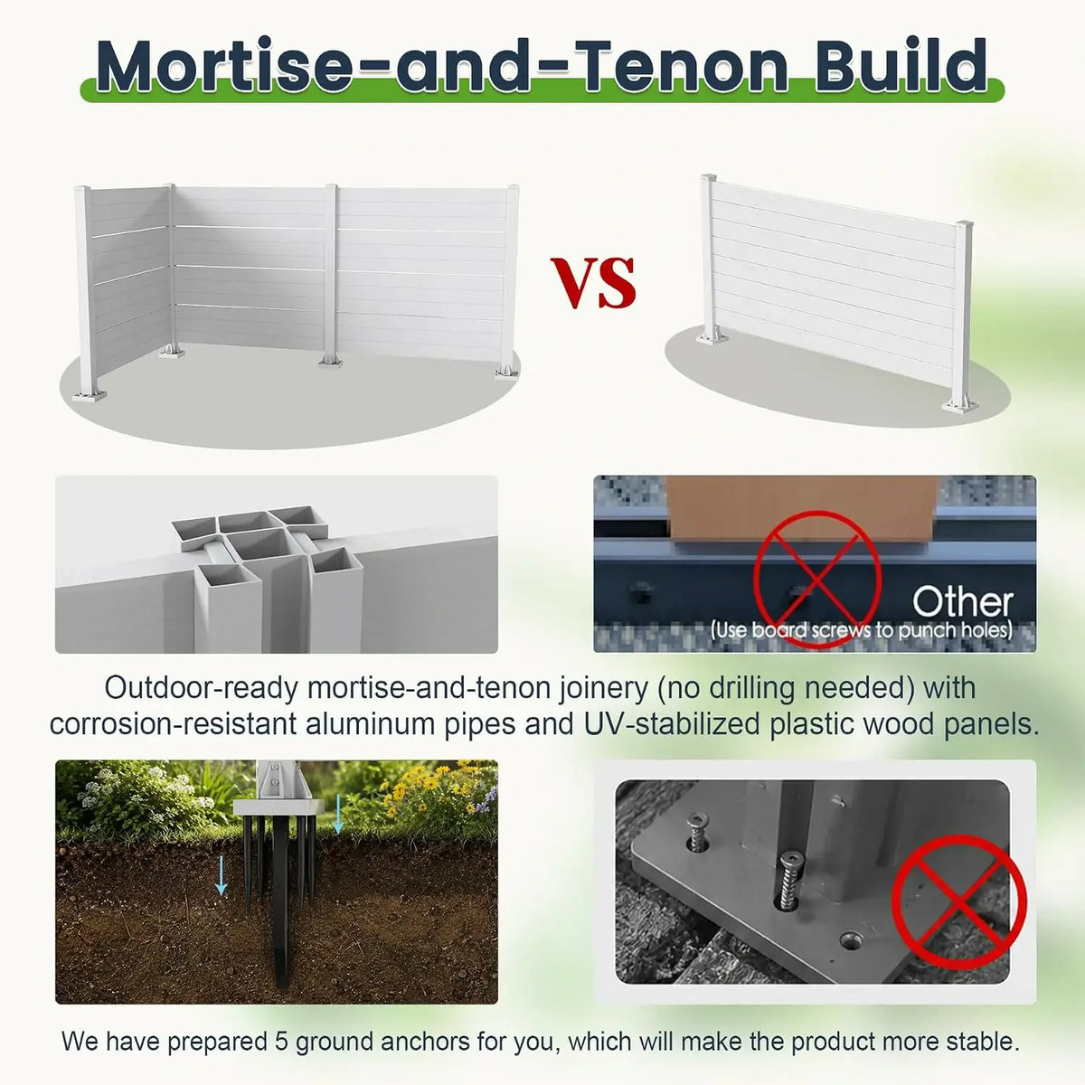 domi hdpe outdoor privacy screen #Color_white
