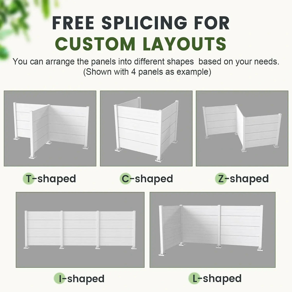 domi hdpe outdoor privacy screen #Color_white