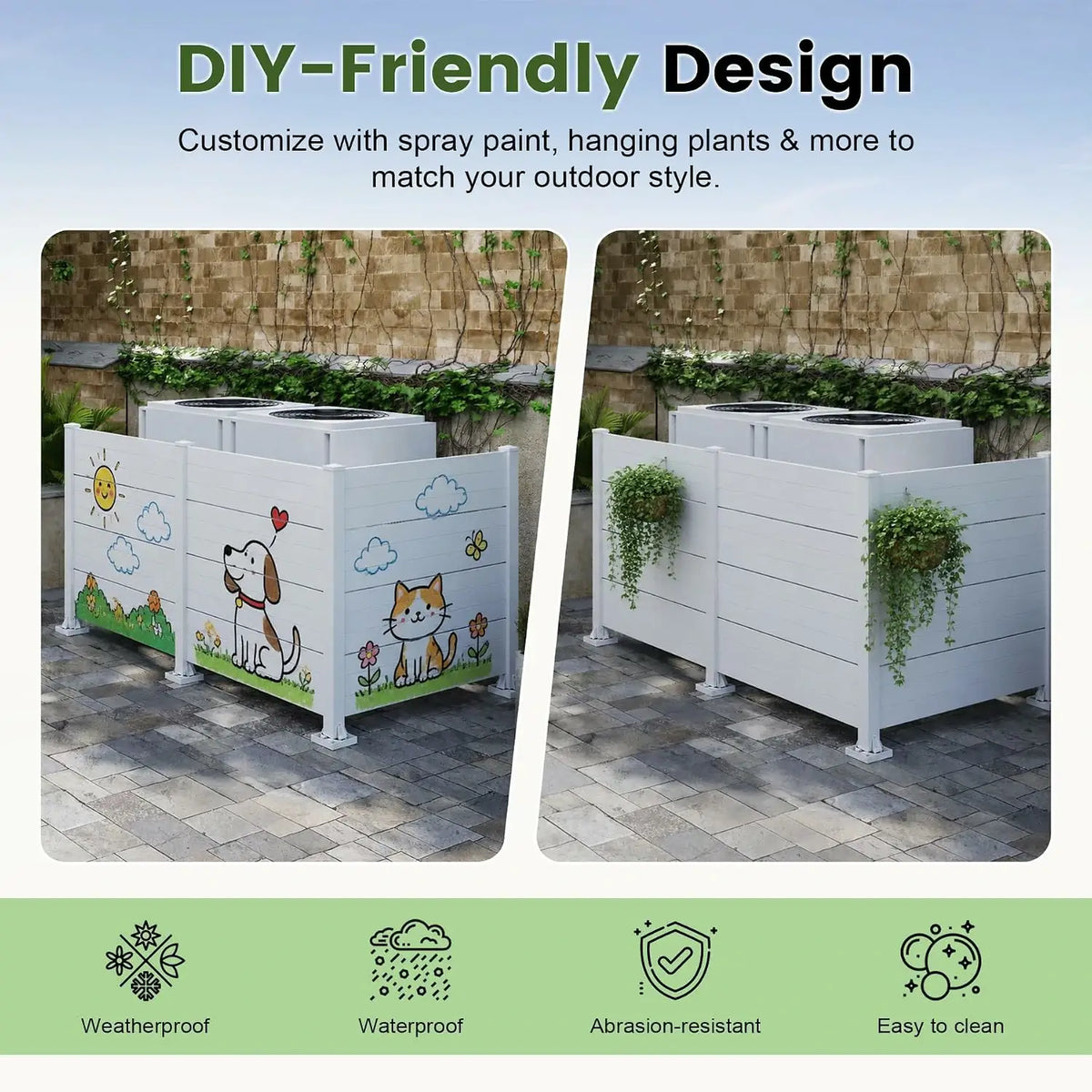 domi hdpe outdoor privacy screen #Color_white