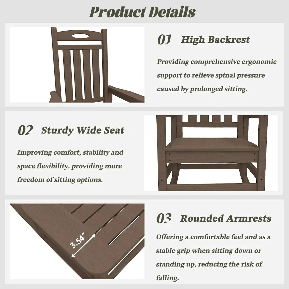 HDPE Classic Rocking Chairs