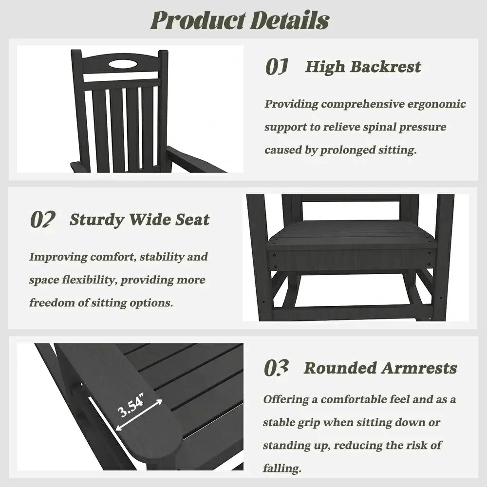 HDPE Classic Rocking Chairs