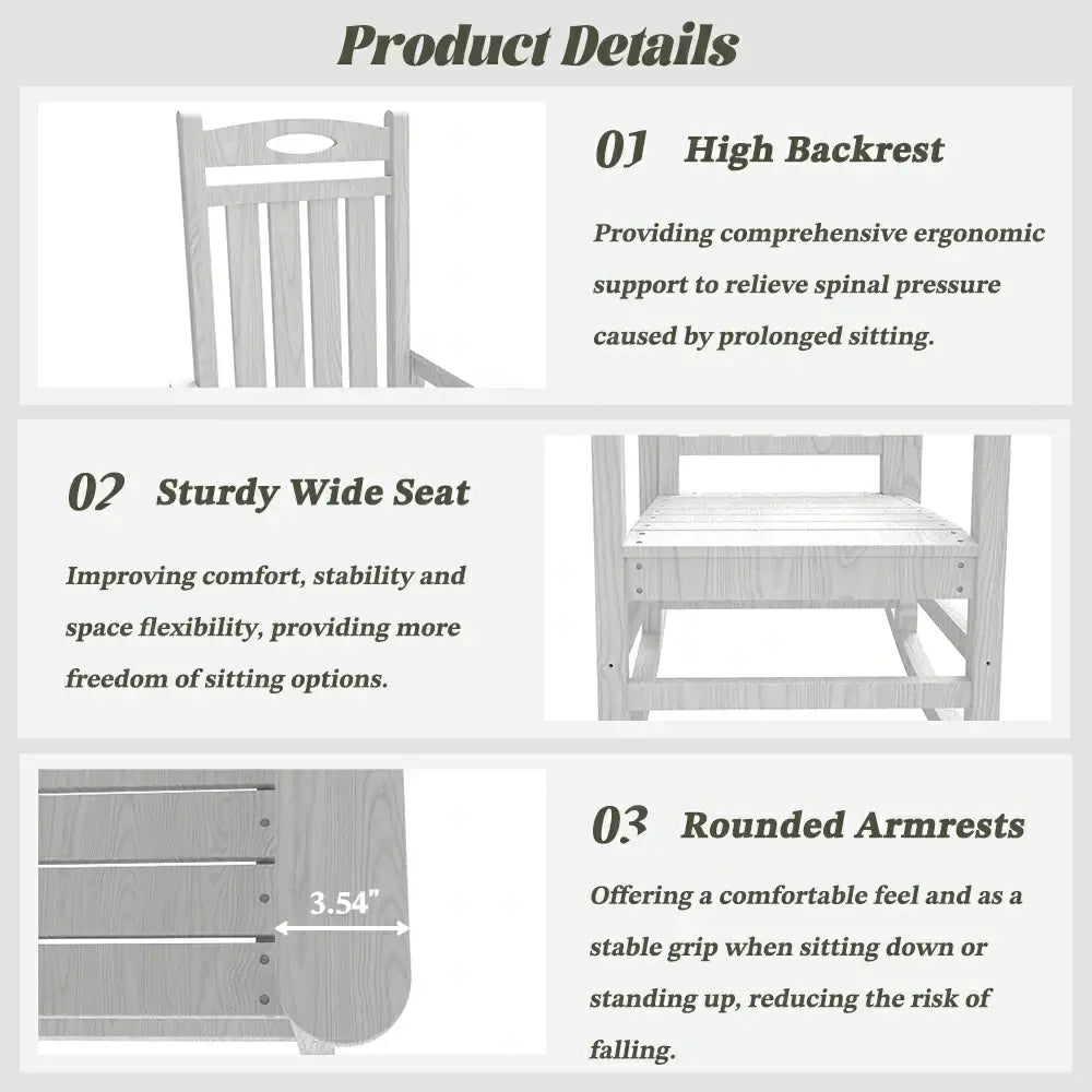 HDPE Classic Rocking Chairs
